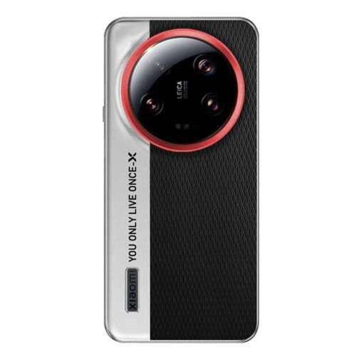 Coque en cuir texturé diamant pour Xiaomi 13 Ultra, Noir