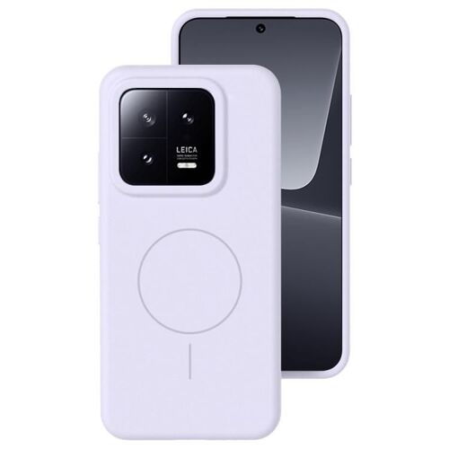Coque Magsafe En Silicone Liquide Pour Xiaomi 13, Violet Clair