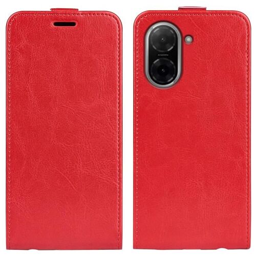 Coque En Cuir Vertical Simple Pour Redmi A5 4g R64 Texture, Rouge
