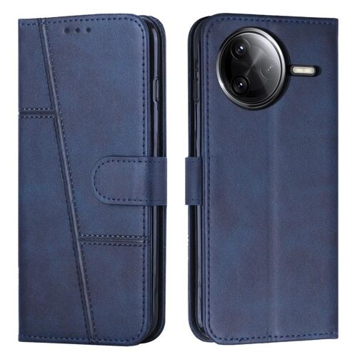 Coque En Cuir Avec Boucle Pour Redmi K80 / K80 Pro, Bleu
