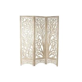 paravent bois de manguier miroir (153 x 2.5 x 182 cm)