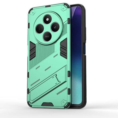 Coque Punk Armor 2 En 1 Pour Redmi 14c 4g Avec Support, Vert