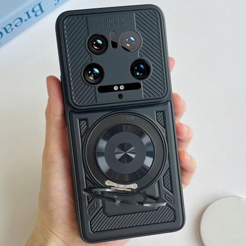 Coque Magsafe Rotative Armor Pour Xiaomi 14 Ultra, Noir