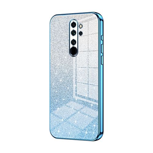 Coque Electroplated Pailletée Pour Xiaomi Redmi Note 8 Pro, Bleu