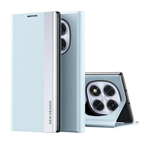 Coque En Cuir Électroplaquée Pour Xiaomi Redmi Note 14 Pro 5g, Bleu