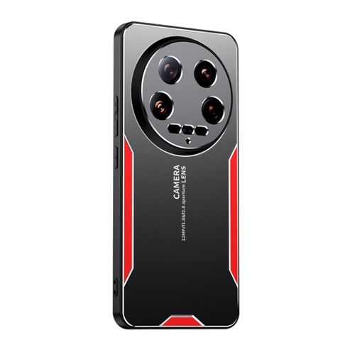 Coque Hybride Tpu Métal Pour Xiaomi 14 Ultra Blade, Rouge