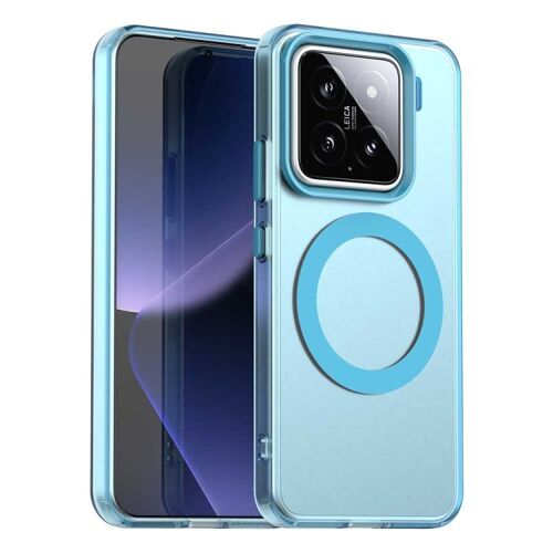 Coque Hybride Pc Tpu Candy Magsafe Pour Xiaomi 15, Bleu