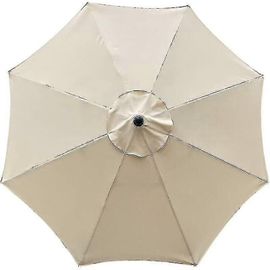 Housse De Rechange Pour Parasol,8 Nervures,3 M,Imperméable,Anti-Uv,Tissu De Remplacement,Beige Hy