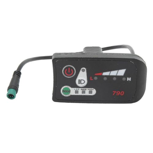 Panneau D'affichage Led Pour Velo Electrique, Compteur De Puissance Avec Prise Male 5 Broches Etanche Pour Guidon 22,2 Mm 36 V