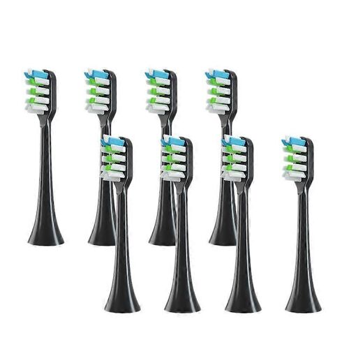 8 Têtes De Brosse À Dents De Rechange Pour Les Têtes De Brosse À Dents Électriques V1x3 / X3u X1 / X3 / X5 Noir