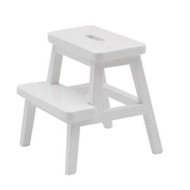 Escabeau miniature en bois pour enfants - Repose-pieds double couche avec surface antidérapante