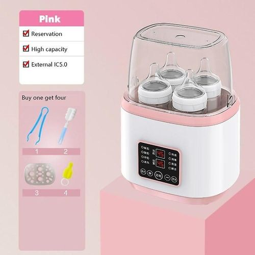 Chauffe-Biberon Electrique Puissant Et Rapide Pour Le Lait Maternel Et Les Aliments Pour Bebe - Gris