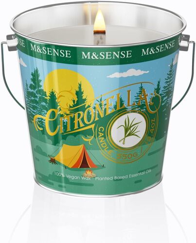 Bougie Parfumées Citronnelle Verveine Rose|Bougie en Soja Bio 110h aux Notes Romantiques,Ambiance Élégante pour Dîners,Mariages & SPA-Cadeau Chic pour Amoureux