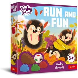 Eryi-- Run And Fun, Junior Game - Jeu De Société Pour Les Jeunes Enfants, Hérissons En Bois, Apprentissage Par Le Jeu, Jeu Pour Les Enfants À Partir De 3 Ans