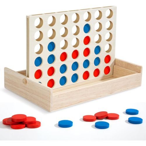Eryi-Jeu Puissance 4 Classique Jeux De Voyage De Société De Strategie, Connecter 4 Voyage Portables Et Jouets Éducatifs Pour Enfant 3 4 5 6 7 8+ Ans Et Adulte