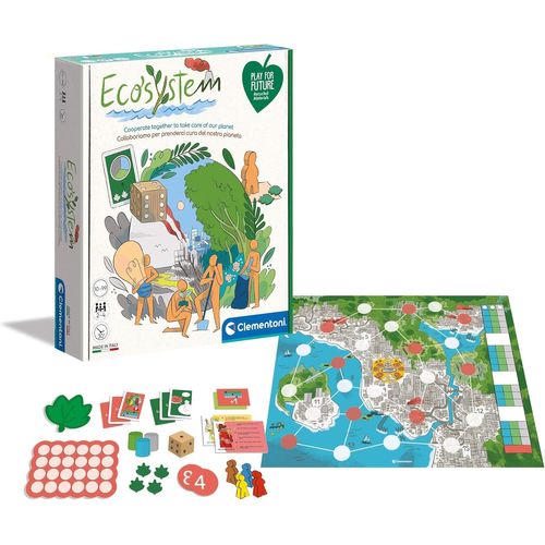 Chenquansarl-16574 - Ecosystème - Play For Future - Jeu De Plateau Ludique - Jeu Éducatif - Jeu De Société - Fabriqué En Italie, 10 Ans Et Plus