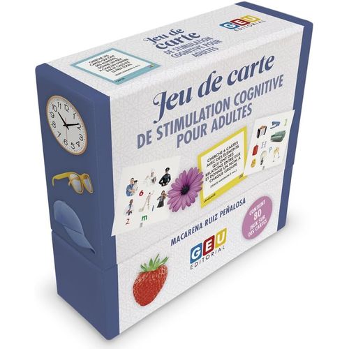 Loc-Jeux De Société Adulte | Memory Adulte | Jeux Alzheimer | Cartes De Stimulation Cognitive | Améliorez,La Mémoire,L'attention,Le Langage | Jeu Pour Senior