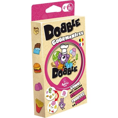 Dobble Gourmandise | Fr/Nl | Zygomatic | À Partir De 4 Ans | Jeux D'ambiance | Party Game | Table Top Game | 2 À 8 Joueurs | Partie De 15 Minutes
