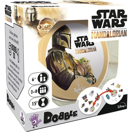 Dobble Star Wars The Mandalorian Jeu De Cartes Familial 2 À 8 Joueurs À Partir De 6 Ans Et Plus 15 Minutes - Version Allemande[Z1963]