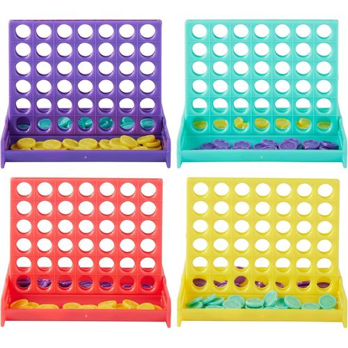 24 Mini Puissance 4 Pour Enfants,Garçons & Filles (8cm)-Petits Jeux De Société-Jouet Anniversaires,Mariages,Cadeaux Invités,Pochettes Surprises,Sacs De Bonbons,Pinata