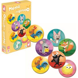Asfasfq-Janod - Mémo Rigolooo - Jeu De Mémoire Et D'association - 2 À 6 Joueurs - Dès 3 Ans - J02736