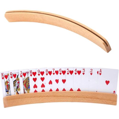 Loc-Porte-Cartes À Jouer,Support Carte À Jouer,Support De Poker,Porte Cartes À Jouer,Porte Carte Enfant,Conception Incurvée,Libérez Vos Mains Du Porte-Cartes À Jouer,33 X 3.4 X 1.2cm