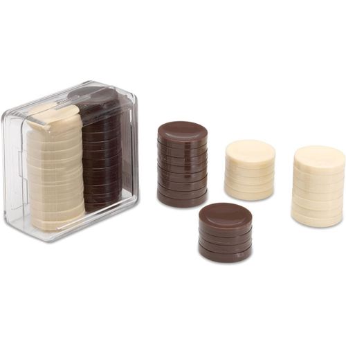 Mdy-- Jeu De Dames Pour Dames - + 7 Ans - Coffret Plastique - Jeux De Société Educatifs - Pour Enfants Et Adultes - 24 Pièces En 2 Couleurs - Pour 2 Joueurs