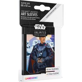 Sansh-Star Wars Unlimited Moff Gideon Lot De 60 Pochettes D'art Sous Licence Officielle Et 1 Pochette Transparente, Taille Optimisée Pour Star Wars Unlimited Et Autres Jeux Jcc Et Lcg, Fabriquées Par