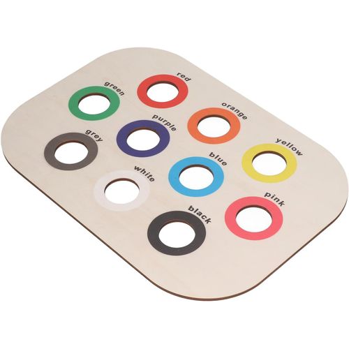 Chenquansarl-Plateau En Bois Jeu De Société Jouet Sensoriel Entraînement De La Motricité Fine Planche De Tri De Couleurs Assorties Pour La Démence D'alzheimer