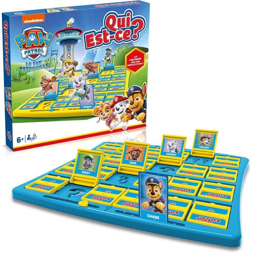 Sansh-Qui Est-Ce Pat'patrouille - Qui Est Ce Jeux De Societe - Jeux Pour Enfants 6+ - Jeu De Plateau Pat'patrouille - Jeux De Société Famille