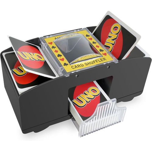 Kolamom Mélangeur De Cartes Automatique,Trieur De Cartes De Poker Automatique Piles,Mélangeur De Cartes À Bouton Pour 1 À 2 Jeux,Distributeur De Cartes Pour Uno,Poker,Blackjack