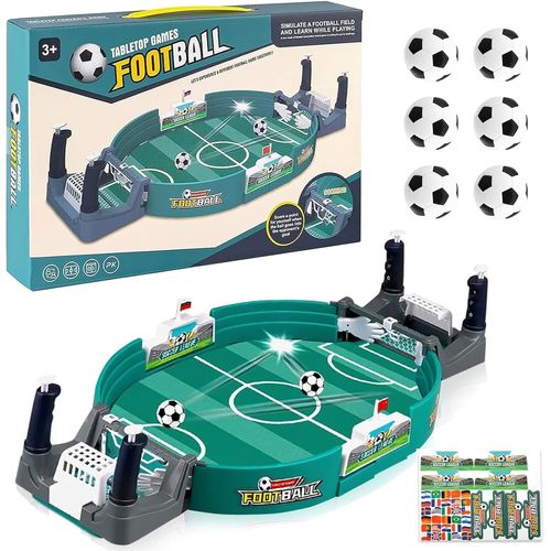 Mdy-Mini Babyfoot Jeu De Baby Foot: Mini Football Enfant Jeux De Societe Avec 6 Football Pour Enfants Adultes Enfant Cadeau De Fête