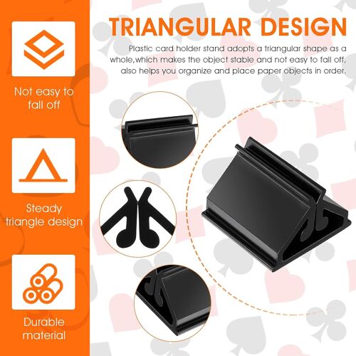 48 Pcs En Plastique Nom Carte Stand Multi-Color Titulaire De Jeu De Carte Pièces De Jeu De Table Stand Pour Marqueurs Partie Faveur