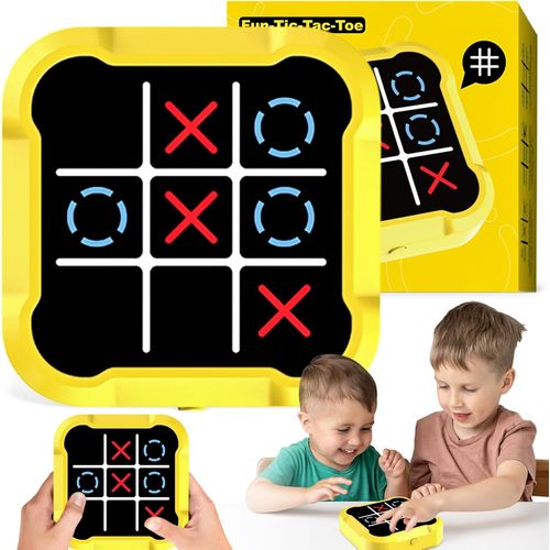 KALANKA-Tic Tac Toe Bolt Game Console, Morpion Electronique, Tic Tac Toe électronique, 3 en 1 Smart Games Console de Jeux Portable, Jeu de Voyage Console Portables pour Enfant et Adultes