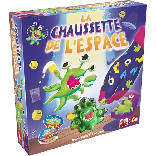 Chenquansarl-La Chaussette De L'espace - Jeu De Rapidité Et De Réflexe - Jeu De Société - A Jouer En Famille Ou Entre Amis - De 2 À 4 Joueurs - Pour Enfants A Partir De 7 Ans