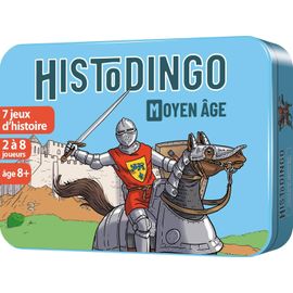 Eryi-- Histodingo : Moyen-Âge - Jeu De Société Éducatif Pour Enfant Dès 8 Ans - 7 Jeux D'histoires - Niveau Ce2/Cm1/Cm2 - Jouer En Classe Ou En Famille - 2 À 8 Joueurs - 30 Min - Version Française