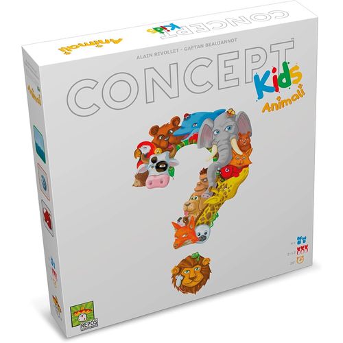 Play-Concept Kids: Animaux, Jeu De Table, 2-12 Joueurs, 4+ Ans, Edition En Italien