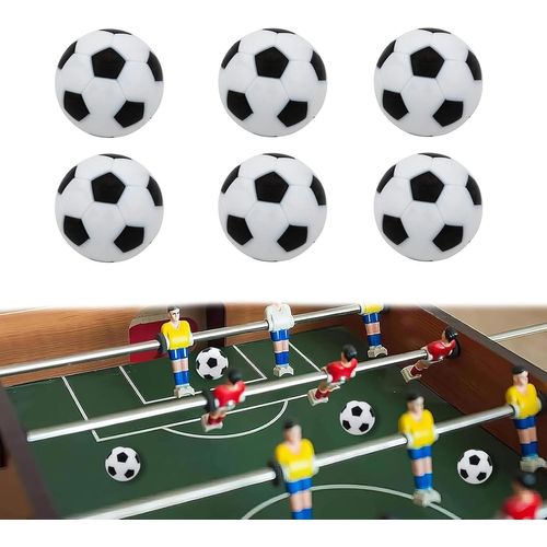 ASFASFq-EUYKQNOI 6 balle babyfoot Ballons de Table Baby-Foot, 23mm Balles de Table Baby Foot,Mini Ballons de Baby-Foot, Jeu de Société de Football pour Adultes Enfants,mini babyfoot balle de babyfoot