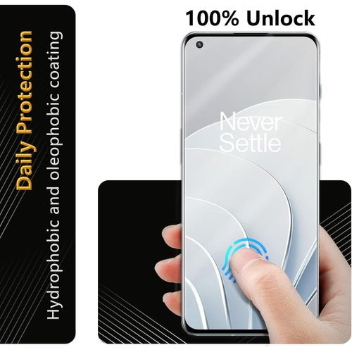 Aefj-2 X Pour Protection Écran Oneplus 10 Pro [No-Verre], 2 X Verre Trempé D'objectif, Autoguérison, Sans Bulles, Facile À Installer, Ultra-Hd