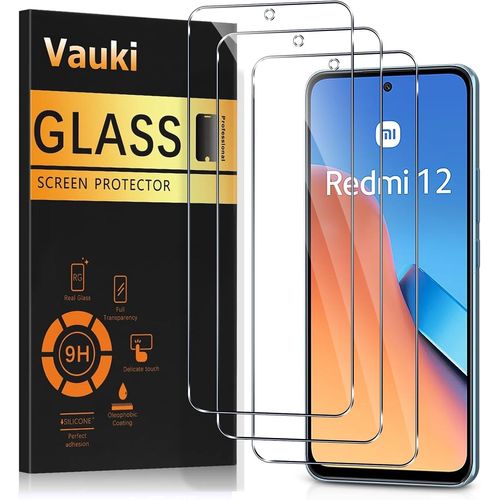 Pack Of 3 Tempered Glass Screen Protectors For Xiaomi 12 4g, Ultra Resistant, Hd Ultra Transparent, Bubble-Free, 9h Hardness Glass Screen Protector For 12 6.79 Inches, Clear