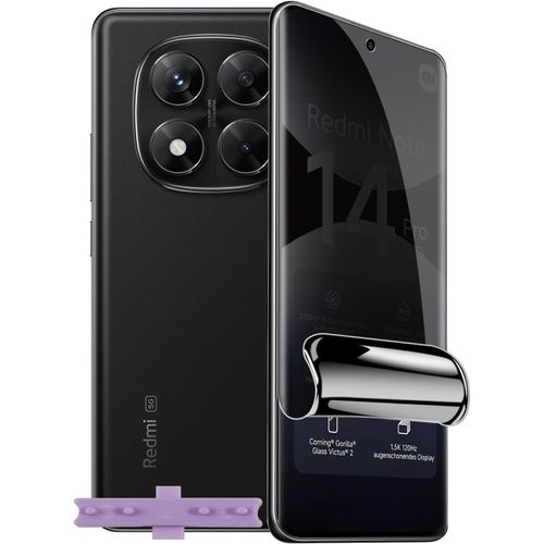 Kal-Film Hydrogel Anti-Espion Pour Xiaomi Redmi Note 14 Pro/14 Pro+, Protection Écran De Confidentialité, Haute Sensibilité Fingerprint Unlock Tpu Privacy Film