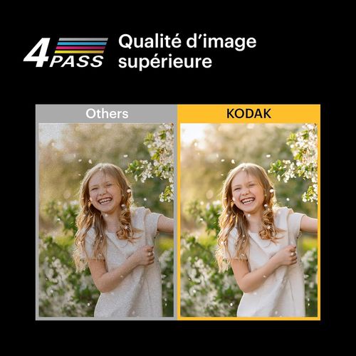 Mini 2 Era 4PASS Imprimante Photo Portable (5,3x8,6cm) (Jaune, Imprimante Photo Portable + 68 Feuilles (8 Feuilles initiales + Paquet de 60 Feuilles))