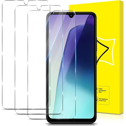 CAUC-Lot de 3, Verre Trempé pour Xiaomi Redmi 14C [Vitre Protecteur 9H Dureté] [sans Bulles] [Anti-Rayures] Film Protection écran Compatible avec Xiaomi Redmi 14C