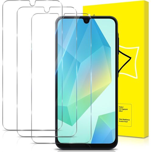Aer-Lot De 3, Verre Trempé Pour Samsung Galaxy A16 5g/4g [Vitre Protecteur 9h Dureté] [Sans Bulles] [Anti-Rayures] Film Protection Écran Compatible Avec Samsung Galaxy A16