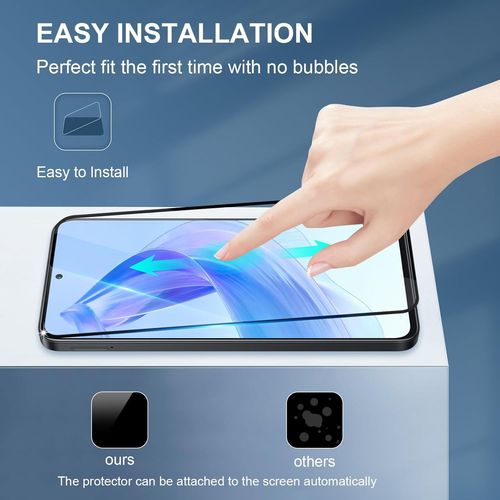 Lot De 3. Verre Trempé Pour Honor 90 Lite 5g [Couverture Complète] [Vitre Protecteur 9h Dureté] [Sans Bulles] [Anti-Rayures] Film Protection Écran Compatible Avec Honor 90 Lite 5g