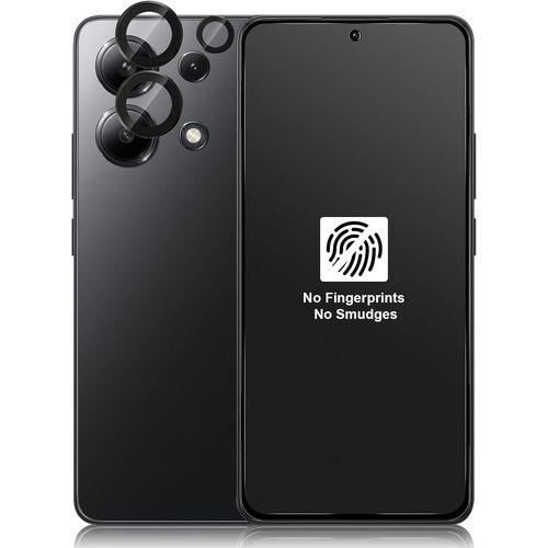Kal-Couverture Complète Verre Trempé Mat Pour Xiaomi Redmi Note 13 4g Et Caméra Arrière Protecteur [2+1 Pièces], Anti-Reflet, Anti-Traces De Doigts, 9h Dureté Matt Protection Écran