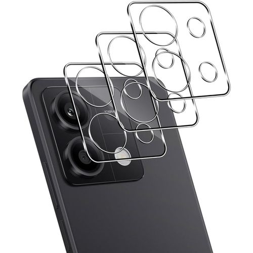 Lot De 3 Verres Trempés Pour Lentille Caméra Xiaomi Redmi Note 13 5g - Dureté 9h, Anti-Rayures, Haute Transparence Hd, Pose Sans Bulles