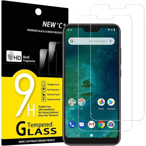 Lot de 2, Verre Tremp¿¿ pour Xiaomi A2 Lite, Film Protection ¿¿cran efficace contre les Rayures - sans Bulles - Ultra R¿¿sistant (0,33mm HD Ultra Transparent) Duret¿¿ 9H Glass
