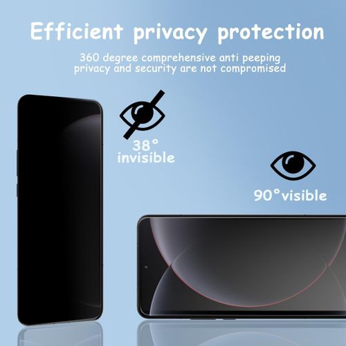 Trahoo-Protection D'écran Pour Xiaomi 15 Ultra Anti-Espion Film Flexible 1 Pièces + Arrière Caméra Verre Trempé 2 Pièces, Anti-Spy Protection Pour Xiaomi 15 Ultra Non-Verre Trempé