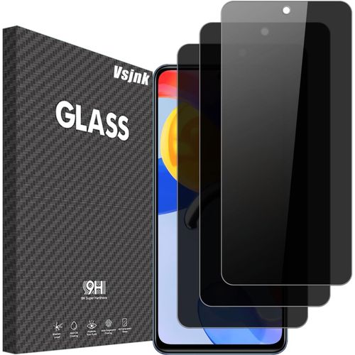 Verre Trempé Compatible Avec Xiaomi Redmi Note 11 Pro 4g / 5g Protection D'écran Anti-Espion, 3 Pièces Protector Hd Vitre 9h Dureté Glass Anti-Rayures Pour Xiaomi Redmi Note 11 Pro 4g / 5g
